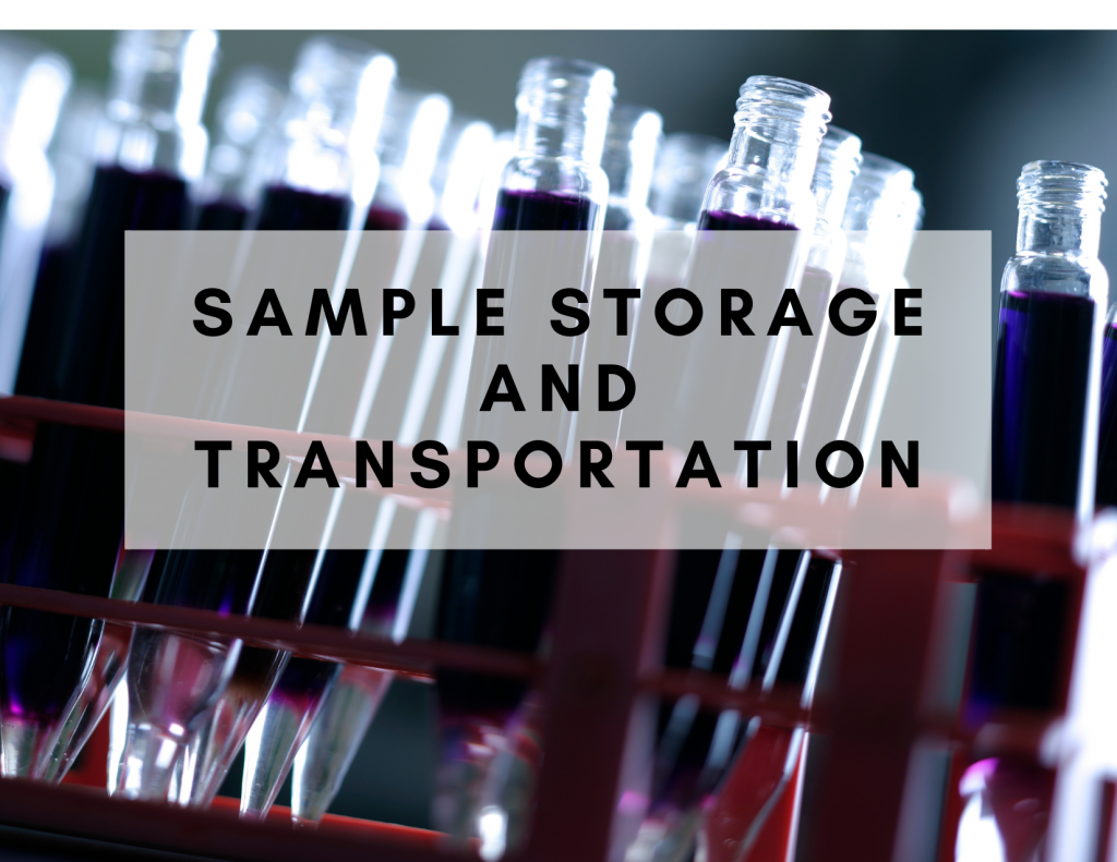 Sample Storage and Transportation WETLAB Western Environmental
